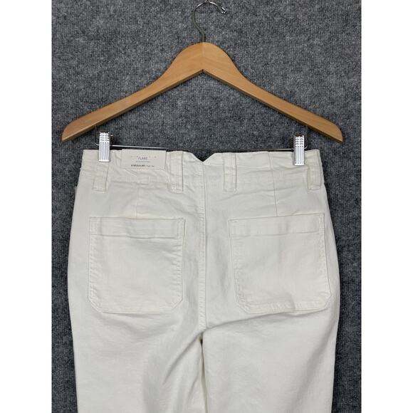 M Jeans by Maurices Super High Rise Flare White Jeans Women's 8 Regular - Picture 7 of 9